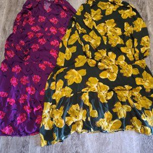 Women's ● A New Day ● Two Floral Dress Bundle ● Size XL